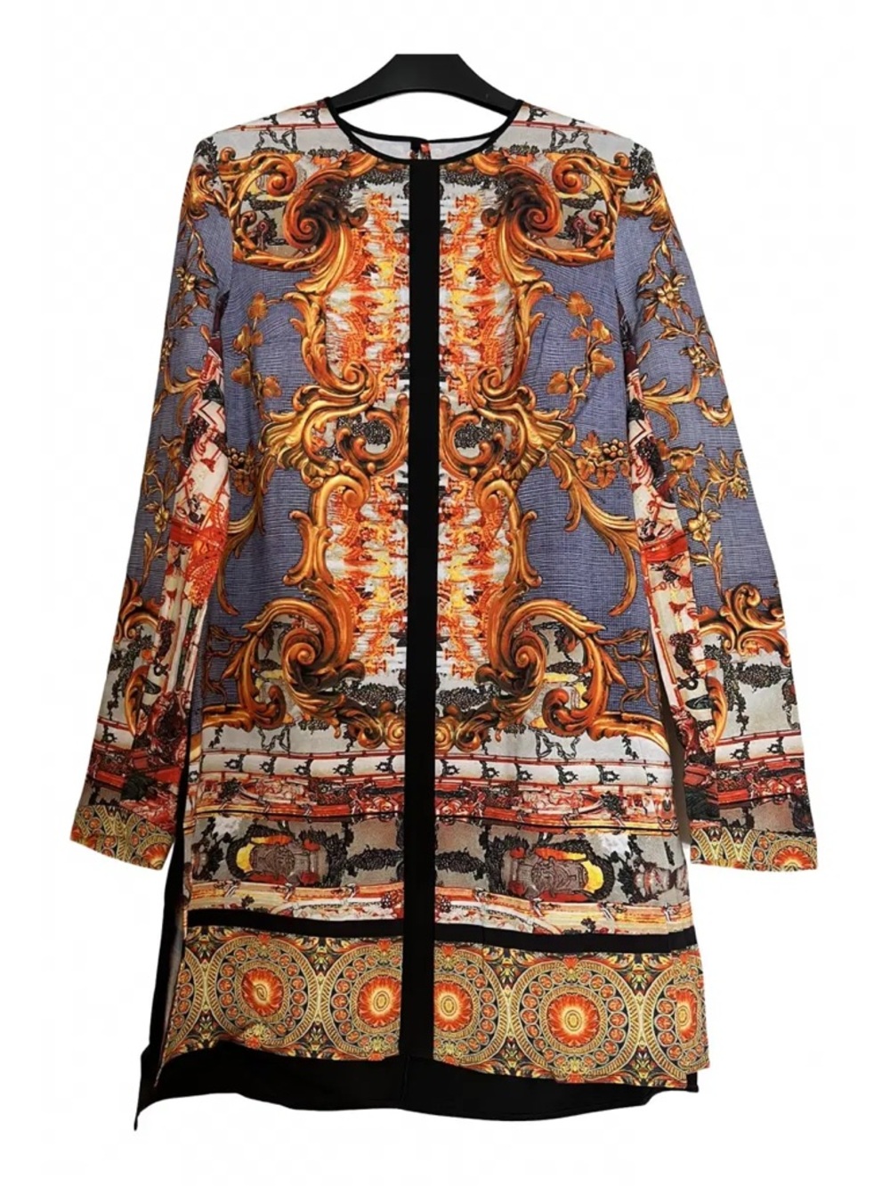 🔑 Clover Canyon Baroque Print Long Sleeve Dress